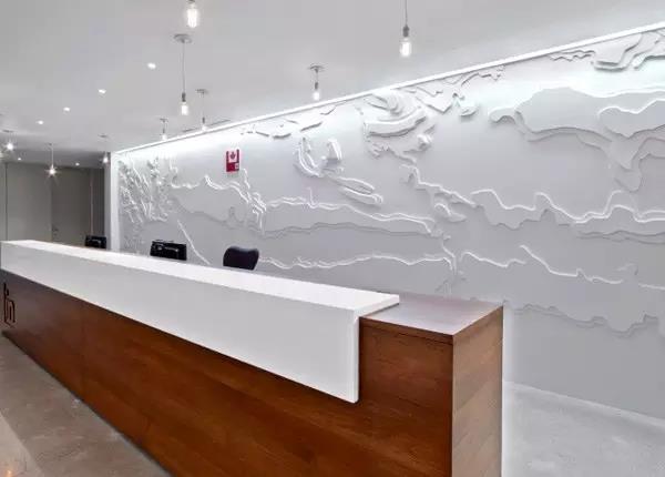 墻面造型藝術(shù)范前臺LOGO墻設(shè)計(jì)欣賞
